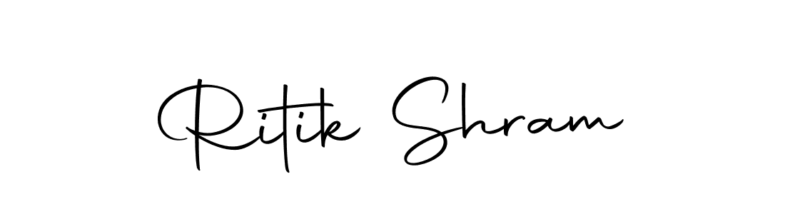 The best way (Autography-DOLnW) to make a short signature is to pick only two or three words in your name. The name Ritik Shram include a total of six letters. For converting this name. Ritik Shram signature style 10 images and pictures png