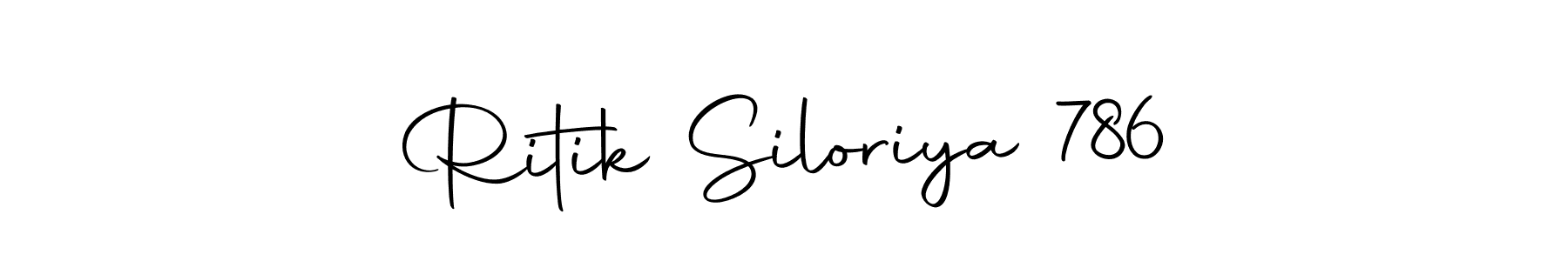 How to make Ritik Siloriya 786 signature? Autography-DOLnW is a professional autograph style. Create handwritten signature for Ritik Siloriya 786 name. Ritik Siloriya 786 signature style 10 images and pictures png