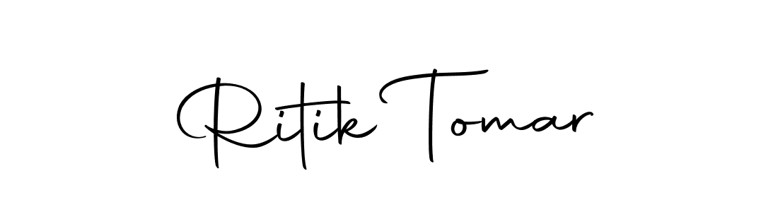 Use a signature maker to create a handwritten signature online. With this signature software, you can design (Autography-DOLnW) your own signature for name Ritik Tomar. Ritik Tomar signature style 10 images and pictures png