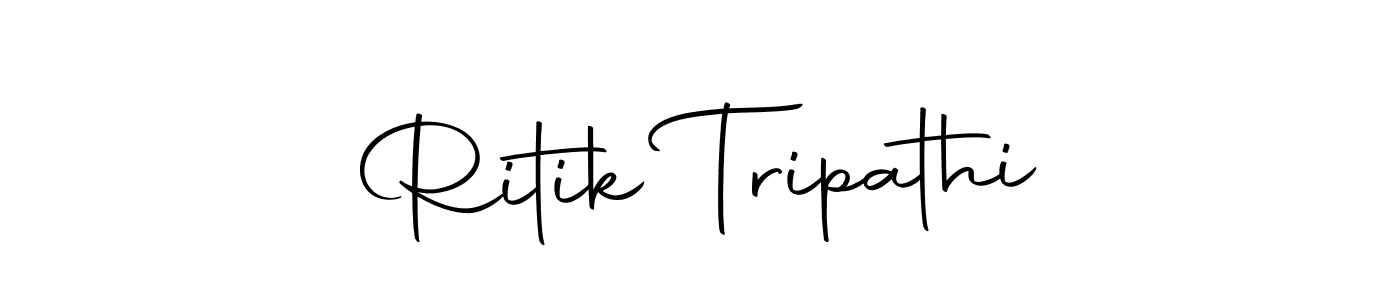 Create a beautiful signature design for name Ritik Tripathi. With this signature (Autography-DOLnW) fonts, you can make a handwritten signature for free. Ritik Tripathi signature style 10 images and pictures png