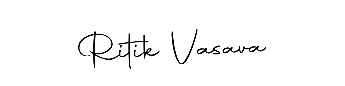 Make a short Ritik Vasava signature style. Manage your documents anywhere anytime using Autography-DOLnW. Create and add eSignatures, submit forms, share and send files easily. Ritik Vasava signature style 10 images and pictures png