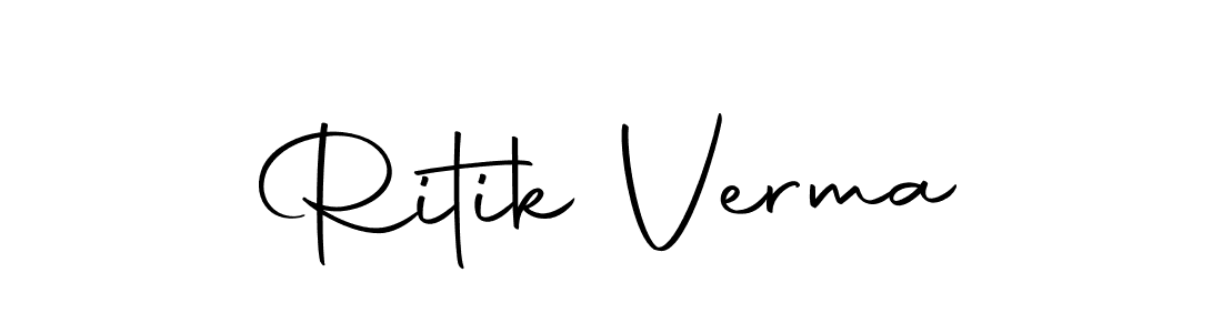 Make a beautiful signature design for name Ritik Verma. With this signature (Autography-DOLnW) style, you can create a handwritten signature for free. Ritik Verma signature style 10 images and pictures png