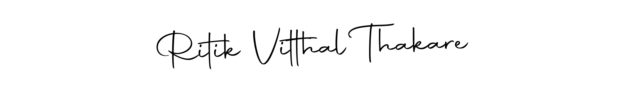 Make a short Ritik Vitthal Thakare signature style. Manage your documents anywhere anytime using Autography-DOLnW. Create and add eSignatures, submit forms, share and send files easily. Ritik Vitthal Thakare signature style 10 images and pictures png