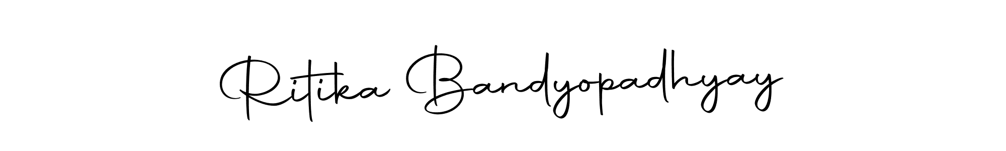 Ritika Bandyopadhyay stylish signature style. Best Handwritten Sign (Autography-DOLnW) for my name. Handwritten Signature Collection Ideas for my name Ritika Bandyopadhyay. Ritika Bandyopadhyay signature style 10 images and pictures png