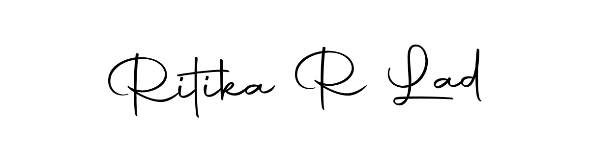 Use a signature maker to create a handwritten signature online. With this signature software, you can design (Autography-DOLnW) your own signature for name Ritika R Lad. Ritika R Lad signature style 10 images and pictures png