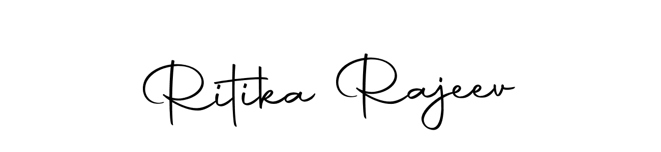 Create a beautiful signature design for name Ritika Rajeev. With this signature (Autography-DOLnW) fonts, you can make a handwritten signature for free. Ritika Rajeev signature style 10 images and pictures png