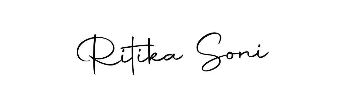 You should practise on your own different ways (Autography-DOLnW) to write your name (Ritika Soni) in signature. don't let someone else do it for you. Ritika Soni signature style 10 images and pictures png