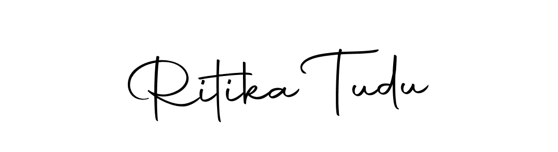 Also we have Ritika Tudu name is the best signature style. Create professional handwritten signature collection using Autography-DOLnW autograph style. Ritika Tudu signature style 10 images and pictures png