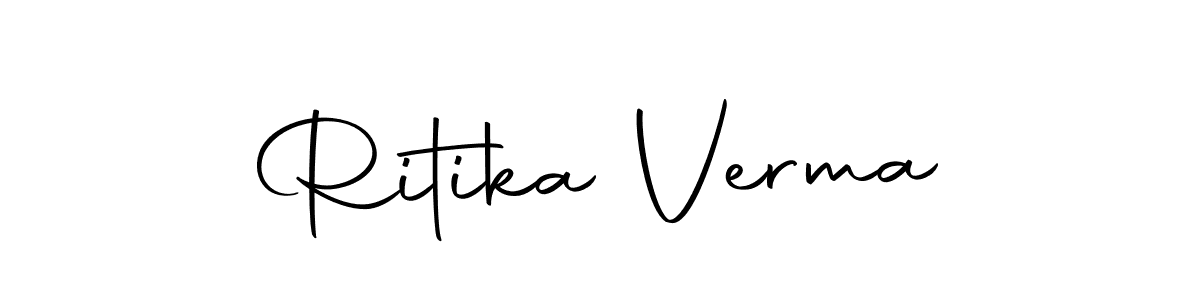 Design your own signature with our free online signature maker. With this signature software, you can create a handwritten (Autography-DOLnW) signature for name Ritika Verma. Ritika Verma signature style 10 images and pictures png