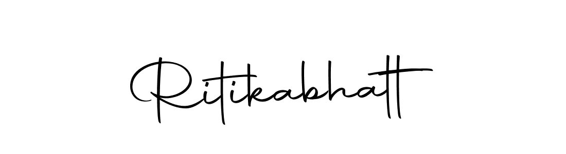 Design your own signature with our free online signature maker. With this signature software, you can create a handwritten (Autography-DOLnW) signature for name Ritikabhatt. Ritikabhatt signature style 10 images and pictures png