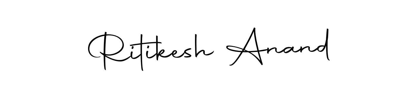 Ritikesh Anand stylish signature style. Best Handwritten Sign (Autography-DOLnW) for my name. Handwritten Signature Collection Ideas for my name Ritikesh Anand. Ritikesh Anand signature style 10 images and pictures png