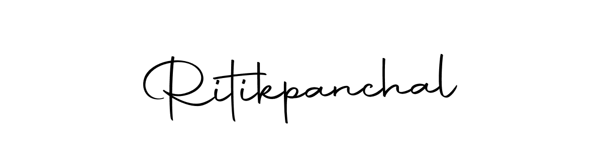 Design your own signature with our free online signature maker. With this signature software, you can create a handwritten (Autography-DOLnW) signature for name Ritikpanchal. Ritikpanchal signature style 10 images and pictures png