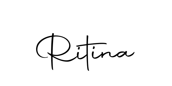 The best way (Autography-DOLnW) to make a short signature is to pick only two or three words in your name. The name Ritina include a total of six letters. For converting this name. Ritina signature style 10 images and pictures png