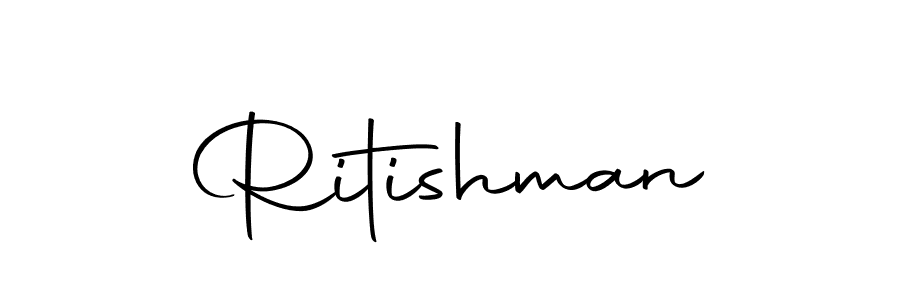Use a signature maker to create a handwritten signature online. With this signature software, you can design (Autography-DOLnW) your own signature for name Ritishman. Ritishman signature style 10 images and pictures png