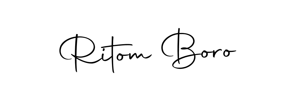 You can use this online signature creator to create a handwritten signature for the name Ritom Boro. This is the best online autograph maker. Ritom Boro signature style 10 images and pictures png