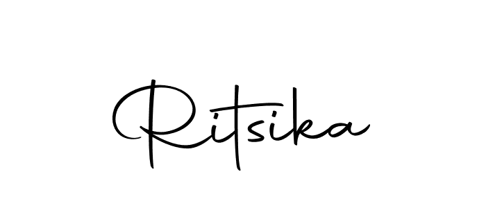 Design your own signature with our free online signature maker. With this signature software, you can create a handwritten (Autography-DOLnW) signature for name Ritsika. Ritsika signature style 10 images and pictures png