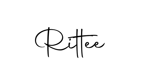 You should practise on your own different ways (Autography-DOLnW) to write your name (Rittee) in signature. don't let someone else do it for you. Rittee signature style 10 images and pictures png