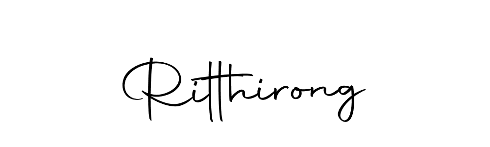 Create a beautiful signature design for name Ritthirong. With this signature (Autography-DOLnW) fonts, you can make a handwritten signature for free. Ritthirong signature style 10 images and pictures png