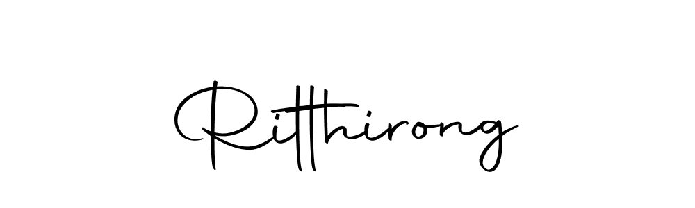 Create a beautiful signature design for name Ritthirong. With this signature (Autography-DOLnW) fonts, you can make a handwritten signature for free. Ritthirong signature style 10 images and pictures png