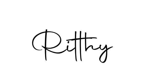 How to make Ritthy signature? Autography-DOLnW is a professional autograph style. Create handwritten signature for Ritthy name. Ritthy signature style 10 images and pictures png