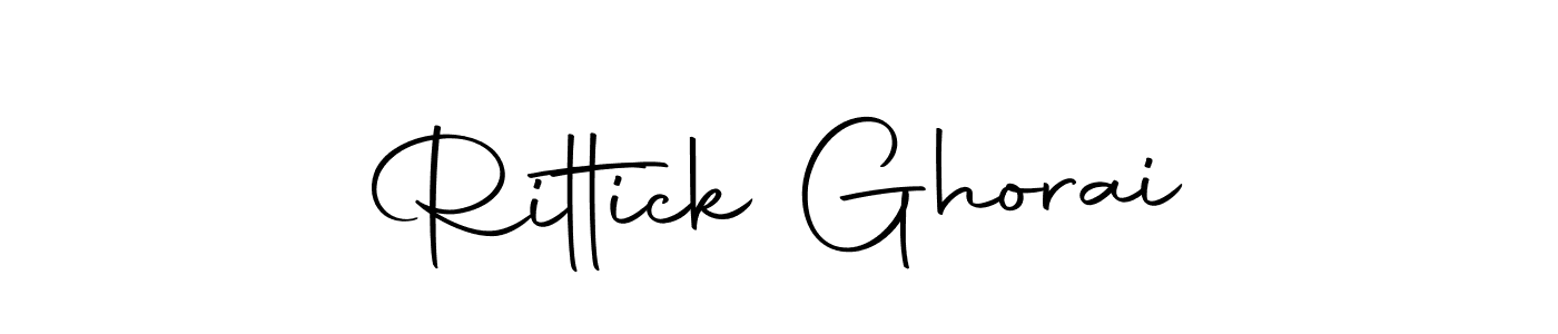 How to make Rittick Ghorai name signature. Use Autography-DOLnW style for creating short signs online. This is the latest handwritten sign. Rittick Ghorai signature style 10 images and pictures png