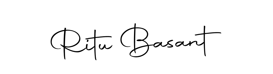 Design your own signature with our free online signature maker. With this signature software, you can create a handwritten (Autography-DOLnW) signature for name Ritu Basant. Ritu Basant signature style 10 images and pictures png