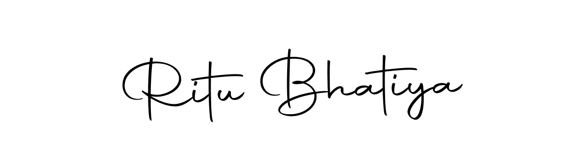 Ritu Bhatiya stylish signature style. Best Handwritten Sign (Autography-DOLnW) for my name. Handwritten Signature Collection Ideas for my name Ritu Bhatiya. Ritu Bhatiya signature style 10 images and pictures png