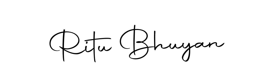 The best way (Autography-DOLnW) to make a short signature is to pick only two or three words in your name. The name Ritu Bhuyan include a total of six letters. For converting this name. Ritu Bhuyan signature style 10 images and pictures png