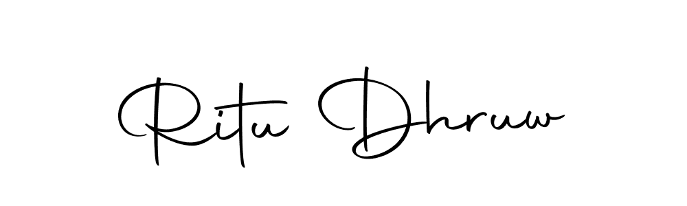 You should practise on your own different ways (Autography-DOLnW) to write your name (Ritu Dhruw) in signature. don't let someone else do it for you. Ritu Dhruw signature style 10 images and pictures png