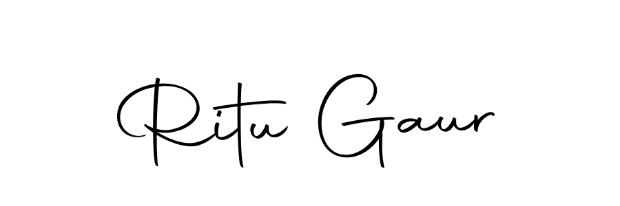 Autography-DOLnW is a professional signature style that is perfect for those who want to add a touch of class to their signature. It is also a great choice for those who want to make their signature more unique. Get Ritu Gaur name to fancy signature for free. Ritu Gaur signature style 10 images and pictures png