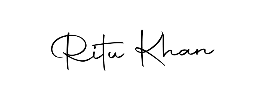 Use a signature maker to create a handwritten signature online. With this signature software, you can design (Autography-DOLnW) your own signature for name Ritu Khan. Ritu Khan signature style 10 images and pictures png