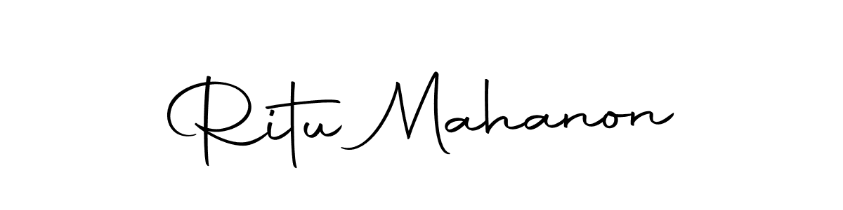Autography-DOLnW is a professional signature style that is perfect for those who want to add a touch of class to their signature. It is also a great choice for those who want to make their signature more unique. Get Ritu Mahanon name to fancy signature for free. Ritu Mahanon signature style 10 images and pictures png