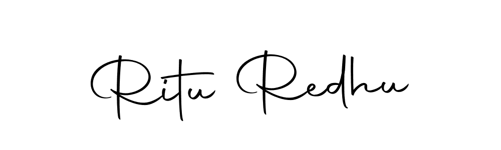 Use a signature maker to create a handwritten signature online. With this signature software, you can design (Autography-DOLnW) your own signature for name Ritu Redhu. Ritu Redhu signature style 10 images and pictures png