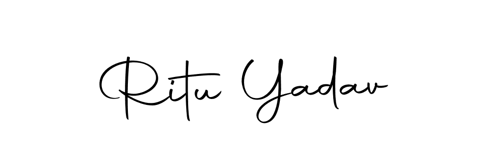Create a beautiful signature design for name Ritu Yadav. With this signature (Autography-DOLnW) fonts, you can make a handwritten signature for free. Ritu Yadav signature style 10 images and pictures png