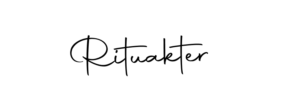Rituakter stylish signature style. Best Handwritten Sign (Autography-DOLnW) for my name. Handwritten Signature Collection Ideas for my name Rituakter. Rituakter signature style 10 images and pictures png