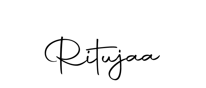 Ritujaa stylish signature style. Best Handwritten Sign (Autography-DOLnW) for my name. Handwritten Signature Collection Ideas for my name Ritujaa. Ritujaa signature style 10 images and pictures png