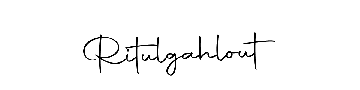 Make a beautiful signature design for name Ritulgahlout. With this signature (Autography-DOLnW) style, you can create a handwritten signature for free. Ritulgahlout signature style 10 images and pictures png