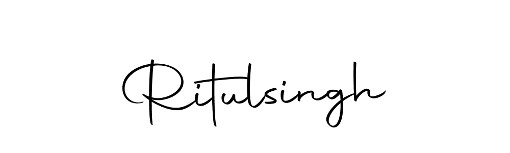 You can use this online signature creator to create a handwritten signature for the name Ritulsingh. This is the best online autograph maker. Ritulsingh signature style 10 images and pictures png