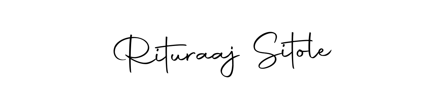 Make a beautiful signature design for name Rituraaj Sitole. With this signature (Autography-DOLnW) style, you can create a handwritten signature for free. Rituraaj Sitole signature style 10 images and pictures png