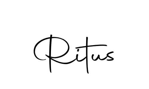 Use a signature maker to create a handwritten signature online. With this signature software, you can design (Autography-DOLnW) your own signature for name Ritus. Ritus signature style 10 images and pictures png