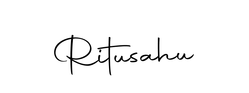 Use a signature maker to create a handwritten signature online. With this signature software, you can design (Autography-DOLnW) your own signature for name Ritusahu. Ritusahu signature style 10 images and pictures png