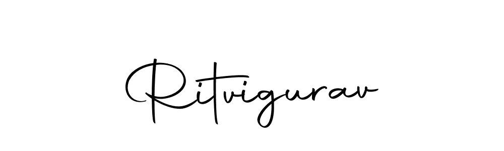 You should practise on your own different ways (Autography-DOLnW) to write your name (Ritvigurav) in signature. don't let someone else do it for you. Ritvigurav signature style 10 images and pictures png