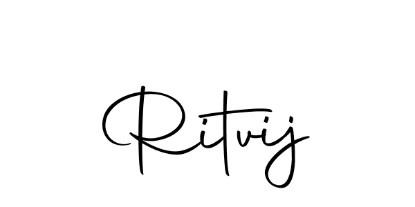 The best way (Autography-DOLnW) to make a short signature is to pick only two or three words in your name. The name Ritvij include a total of six letters. For converting this name. Ritvij signature style 10 images and pictures png