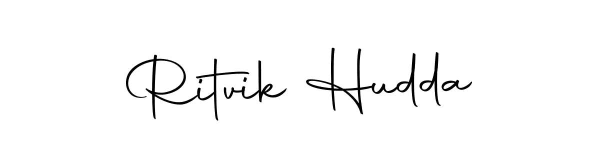 Make a beautiful signature design for name Ritvik Hudda. With this signature (Autography-DOLnW) style, you can create a handwritten signature for free. Ritvik Hudda signature style 10 images and pictures png