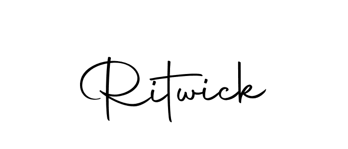 You should practise on your own different ways (Autography-DOLnW) to write your name (Ritwick) in signature. don't let someone else do it for you. Ritwick signature style 10 images and pictures png