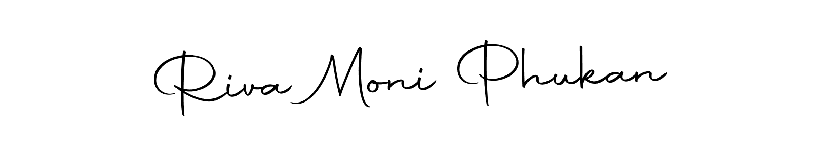How to make Riva Moni Phukan signature? Autography-DOLnW is a professional autograph style. Create handwritten signature for Riva Moni Phukan name. Riva Moni Phukan signature style 10 images and pictures png