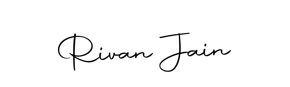 How to make Rivan Jain signature? Autography-DOLnW is a professional autograph style. Create handwritten signature for Rivan Jain name. Rivan Jain signature style 10 images and pictures png