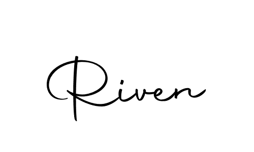 How to make Riven signature? Autography-DOLnW is a professional autograph style. Create handwritten signature for Riven name. Riven signature style 10 images and pictures png