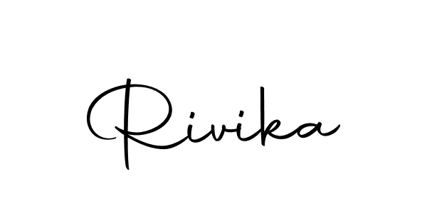 How to make Rivika signature? Autography-DOLnW is a professional autograph style. Create handwritten signature for Rivika name. Rivika signature style 10 images and pictures png