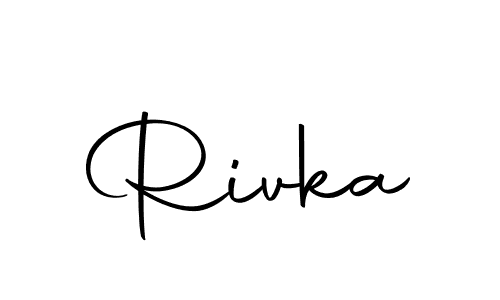 Make a beautiful signature design for name Rivka. Use this online signature maker to create a handwritten signature for free. Rivka signature style 10 images and pictures png